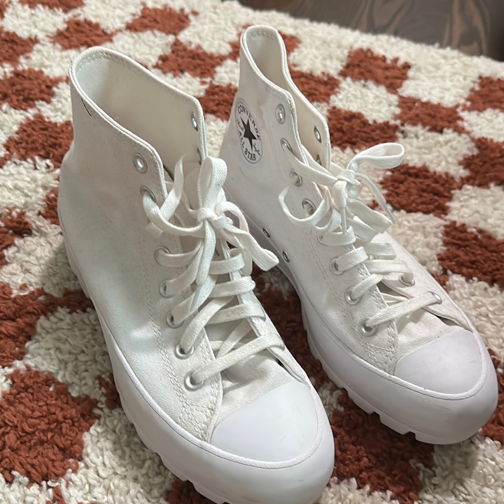 Lugged White Converse